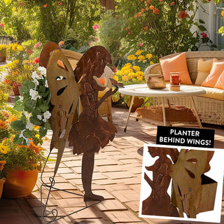 LARGE Garden Fairy Planter