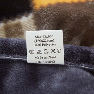 Tache Fall Orange Farmhouse Super Soft Micro Fleece Plaid Patchwork Plush Lightweight Bed Throw Blanket 