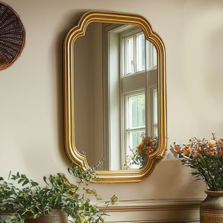 gold mirror wall decor