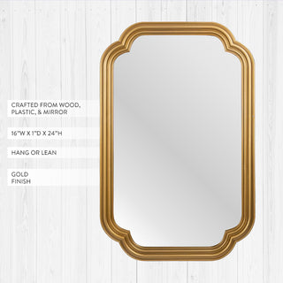 gold mirror dimensions