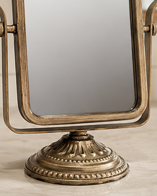 Vintage-Inspired Framed Tabletop Vanity Mirror