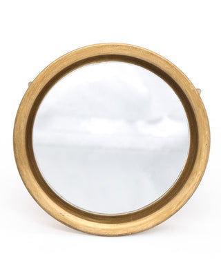 Vintage Gold Butterfly Round Table Mirror 5 Inch