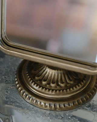 Vintage-Inspired Framed Tabletop Vanity Mirror