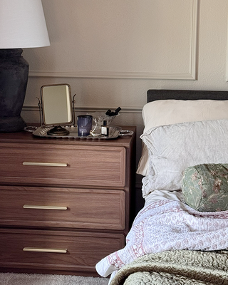 Vintage-Inspired Framed Tabletop Vanity Mirror