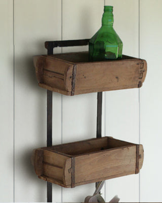5-Tier Vintage Brick Mold Wall Hanging Shelf