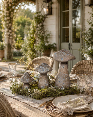 Ceramic Garden Mushrooms, Set of 3