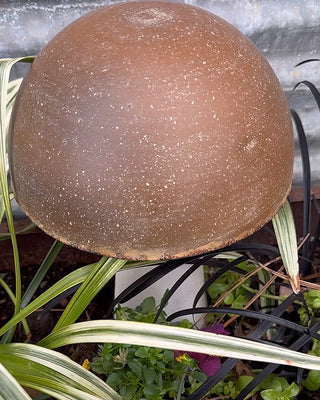 12 Inch Iron Handmade Mushroom Garden Decor, Set of 5