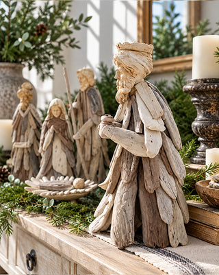 Natural Driftwood Nativity Set