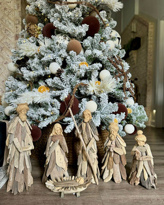 Natural Driftwood Nativity Set