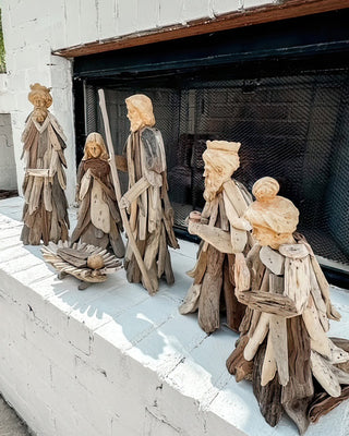 Natural Driftwood Nativity Set