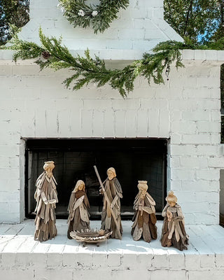 Natural Driftwood Nativity Set