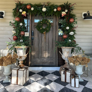 Nesting Metal Decorative Christmas Presents, Set of Three