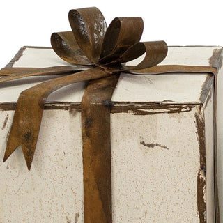 Nesting Metal Decorative Christmas Presents, Set of Three