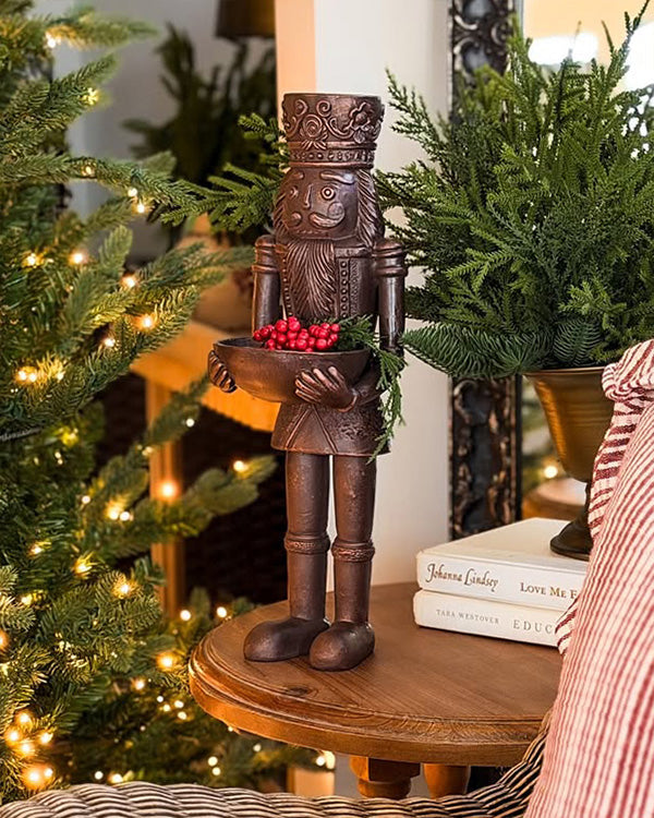 Bronze Nutcracker Serving Bowl | Brilliant Centerpiece Collection