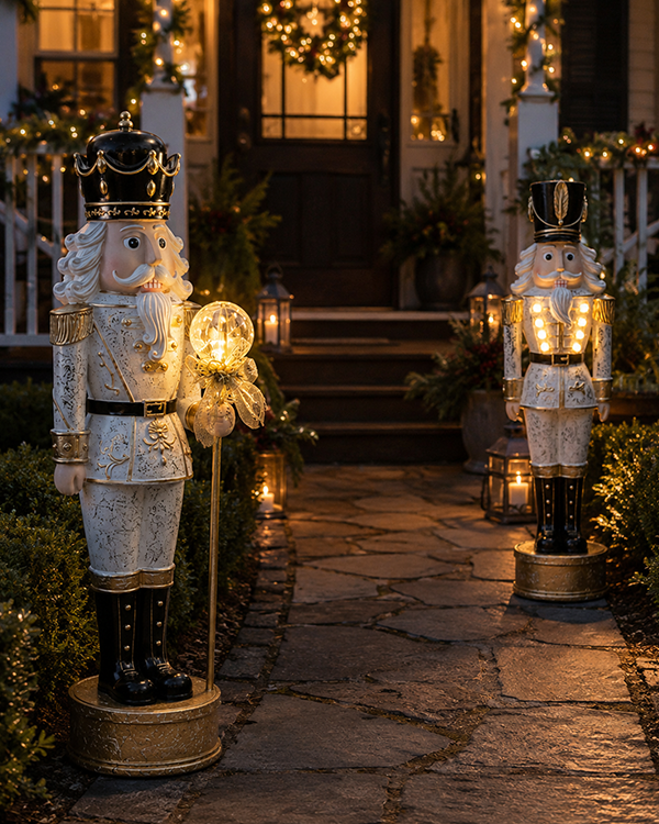 Standing Decorative Nutcracker with LED Light, Choose Your Style