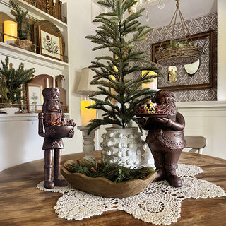 Bronze Nutcracker Serving Bowl | Brilliant Centerpiece Collection