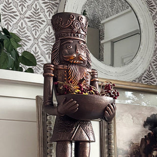 Bronze Nutcracker Serving Bowl | Brilliant Centerpiece Collection