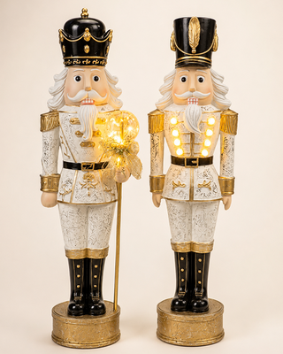 Standing Decorative Nutcracker with LED Light, Choose Your Style