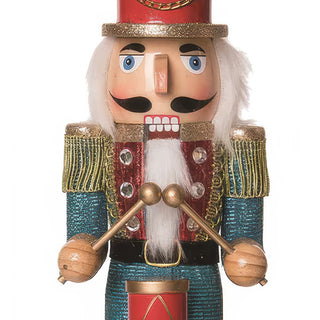 Hand-Painted 15-Inch Wooden Nutcracker Soldier, Set of 3 | Traditional Christmas Decoration