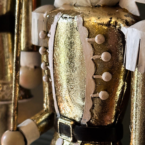 Vintage Gold Metal Nutcracker King - Decor Steals