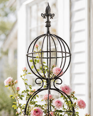 Metal garden obelisk tall outdoor plant support decorative farmhouse garden