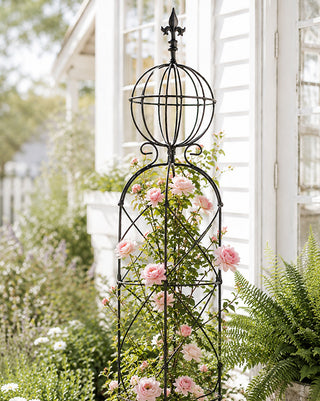 Vintage Inspired Metal Garden Obelisk