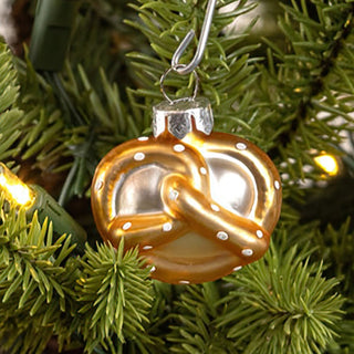 Hand-Painted Glass Fast Food Christmas Ornaments, Set of Six