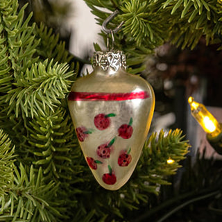 Hand-Painted Glass Fast Food Christmas Ornaments, Set of Six