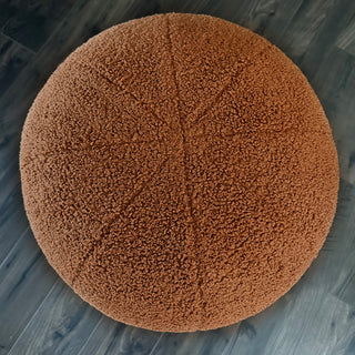 Plush Boucle Drum Ottoman, Choose Your Color