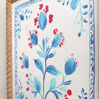 Red White and Blue Floral Wall Art, Set of Four | Celebrate America’s 250th