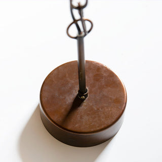 Chandelier canopy and chain detail