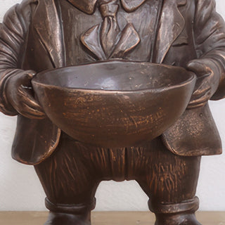 Distinguished Pig Bronze Bowl | Dapper Critters Collection