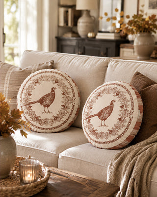 Vintage Pheasant Woven Accent Throw Pillow