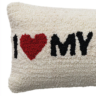 I Love My Dog Decorative Throw Pillow