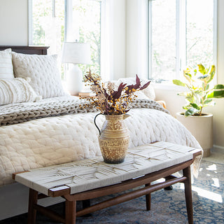 Aged Rustic Metal Pitcher Lifestyle