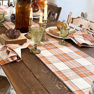 Plaid Placemats, Napkins and Runner Set | Autumn Glow