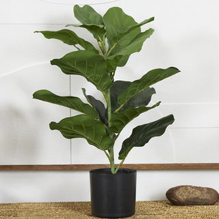 Realistic faux fiddle leaf fig floor plant