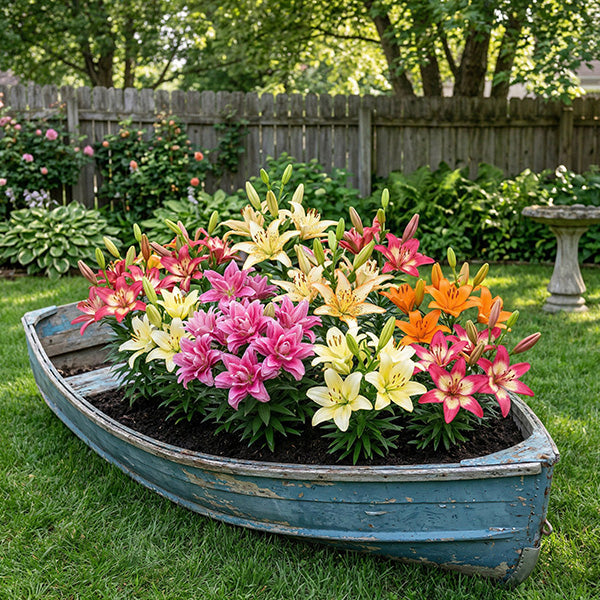 asiatic lily planting ideas Asiatic Lily Bulbs Mix | Pollen-Free Perennial Flowers, 6 Pack