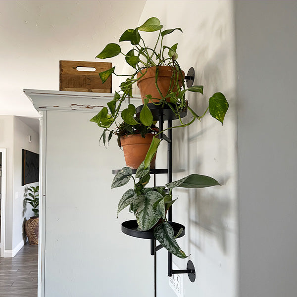 plant stand for pothos swiveling-tiered-plant-stand