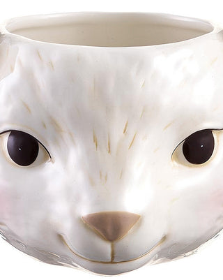 Glazed Sheep Head Planter