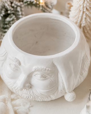 Oversized Santa Planter Waterproof 15 Inch Christmas Centerpiece