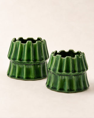 Emerald Two-Layer Tiered Planter Set of 2