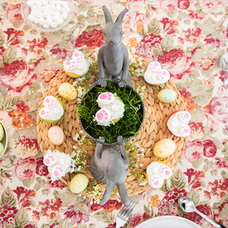 Easter rabbit serving tray table decoration