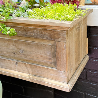 self watering eco stained planter box Self Watering Planter Window Box