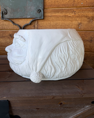 Oversized Santa Planter Waterproof 15 Inch Christmas Centerpiece