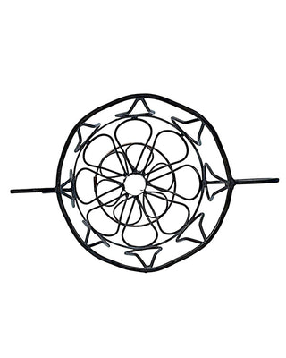 Wrought Iron Trophy Urn Planter with Scrollwork Handles