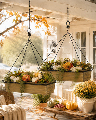 Farmhouse Hanging Troughs, Set of 2