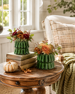 Emerald Two-Layer Tiered Planter Set of 2