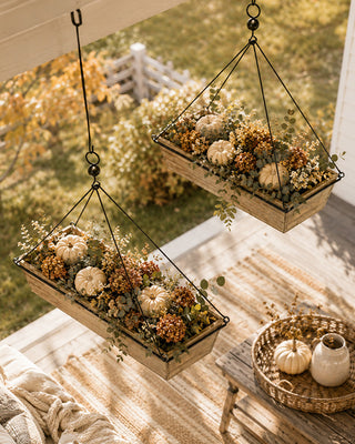 Farmhouse Hanging Troughs, Set of 2