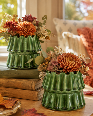 Emerald Two-Layer Tiered Planter Set of 2